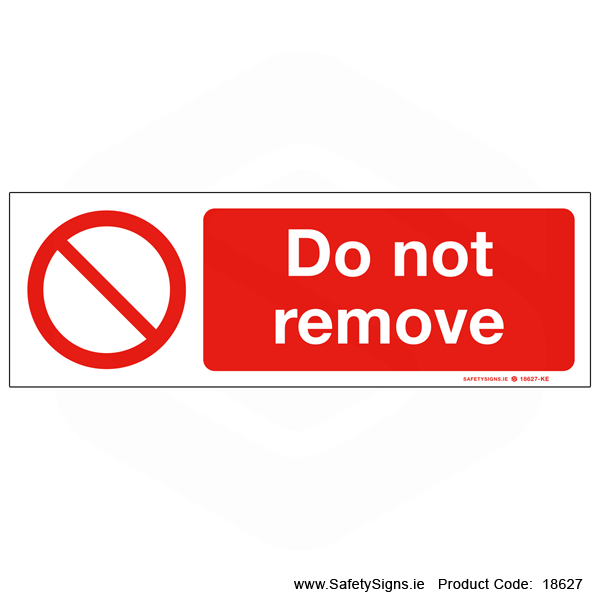 Do not Remove - 18627