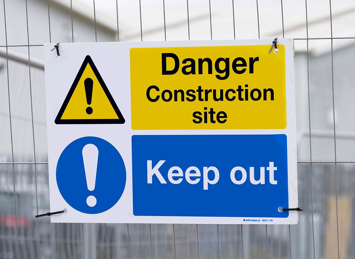 Building Site Safety Signs