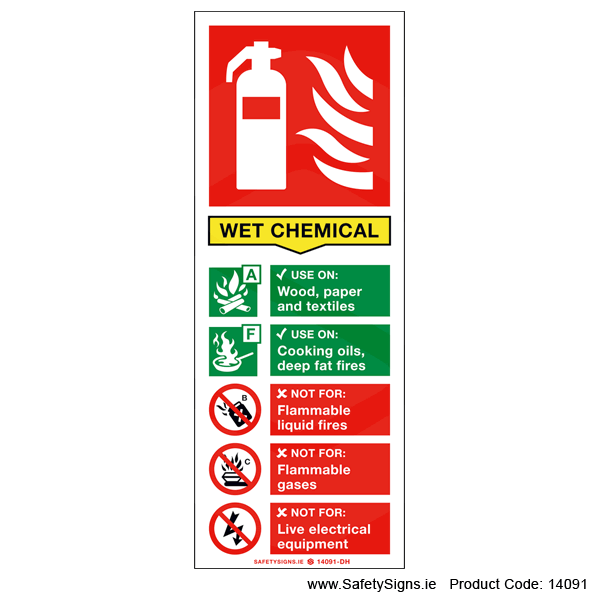 Fire Extinguisher SG14 Wet Chemical - 14091