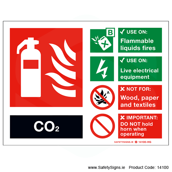Fire Extinguisher SG16 CO2 - 14100