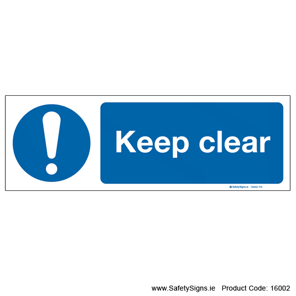 Keep Clear - 16002