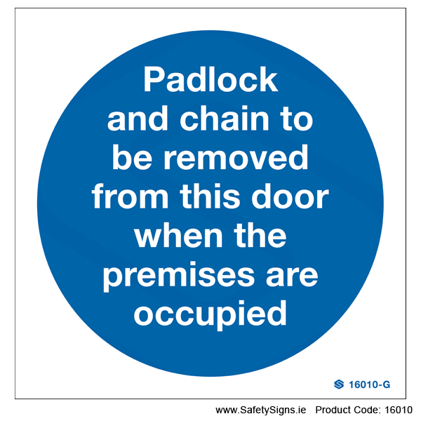 Remove Padlock and Chain - 16010