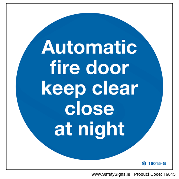 Automatic Fire Door - 16015