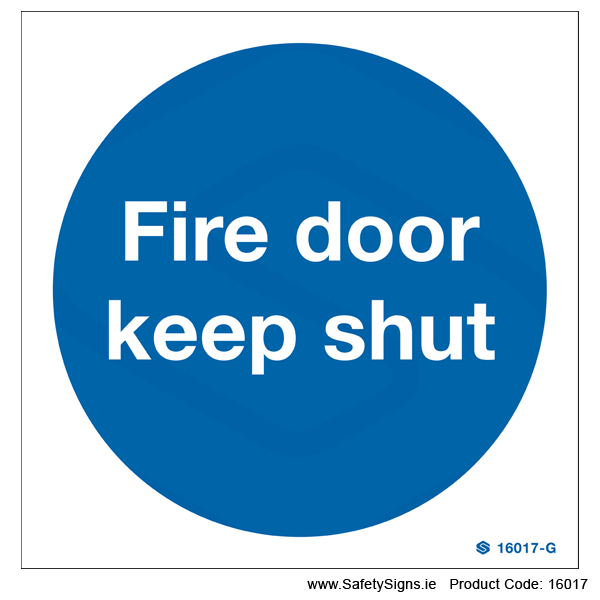 Fire Door Keep Shut - 16017
