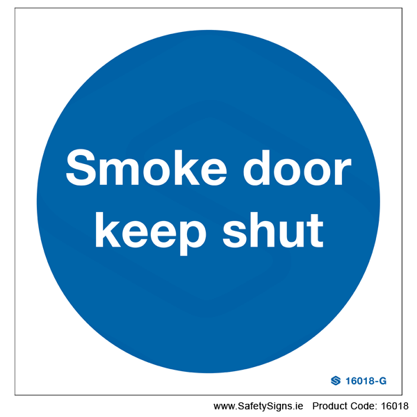 Smoke Door Keep Shut - 16018