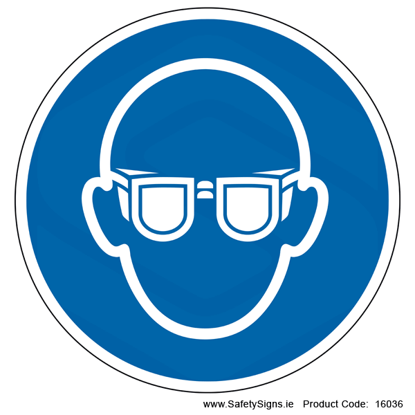 Wear Eye Protection (Circular) - 16036