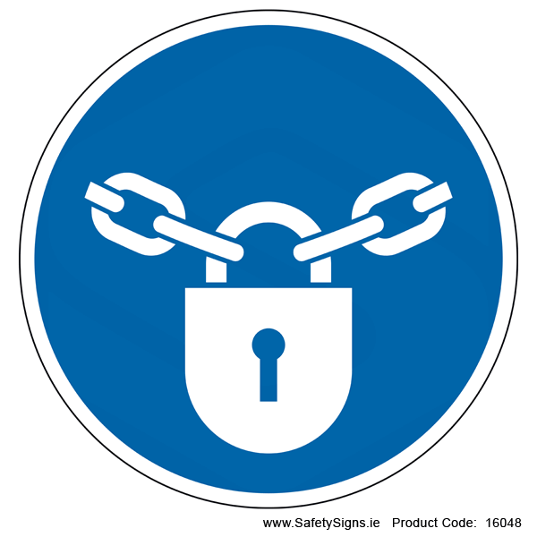 Keep Locked (Circular) - 16048