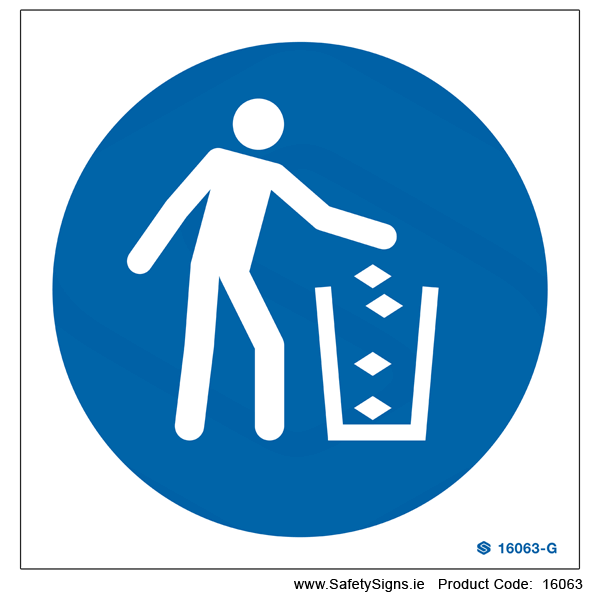 Use Litter Bin - 16063