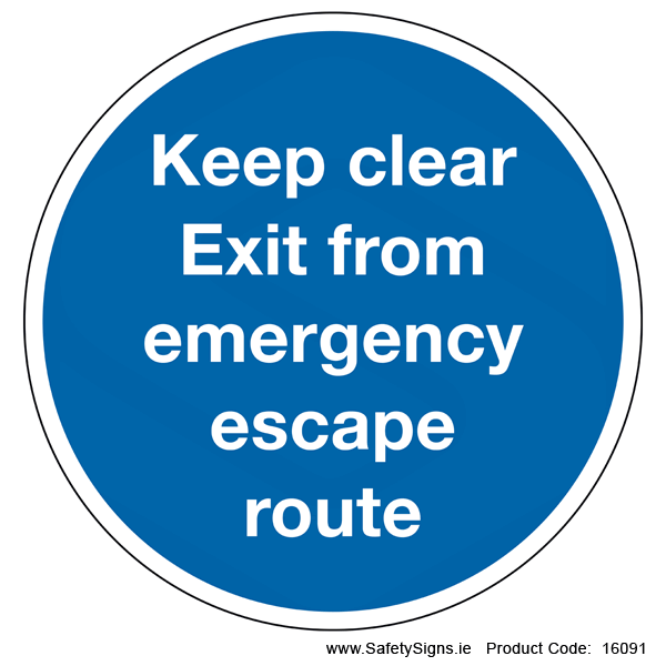 Keep Clear (Circular) - 16091