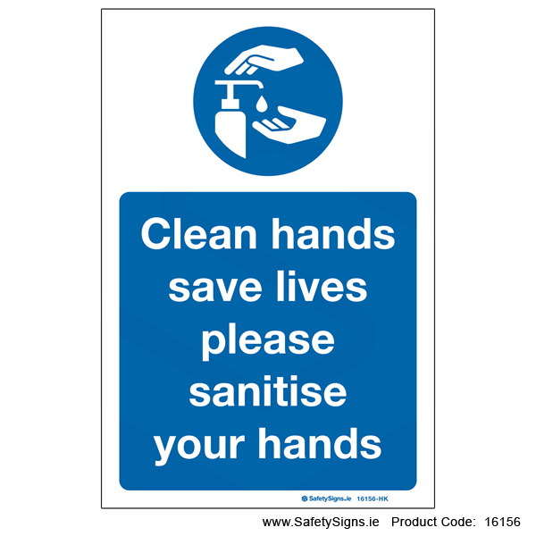 Sanitise Your Hands - 16156
