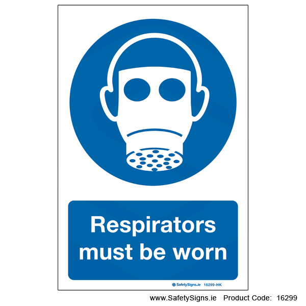 Respirators must be Worn - 16299