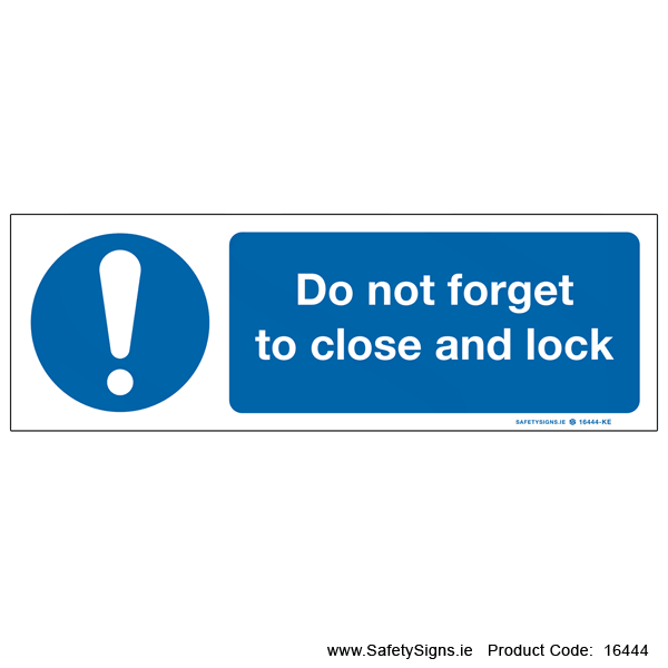 Close and Lock - 16444