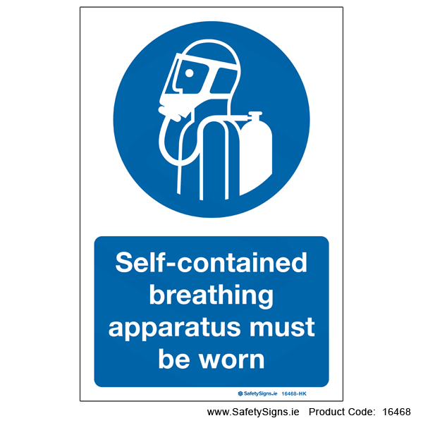 Breathing Apparatus must be Worn - 16468
