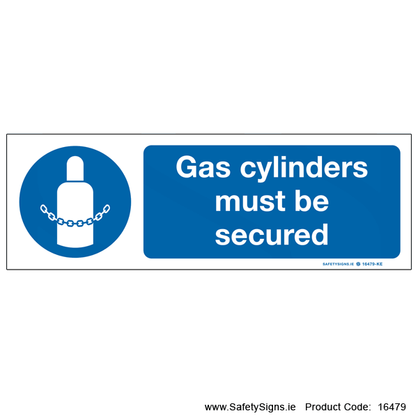 Gas Cylinders must be Secured - 16479