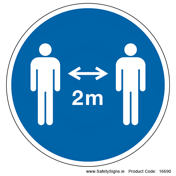 Keep Safe Distance (Circular) - 16690