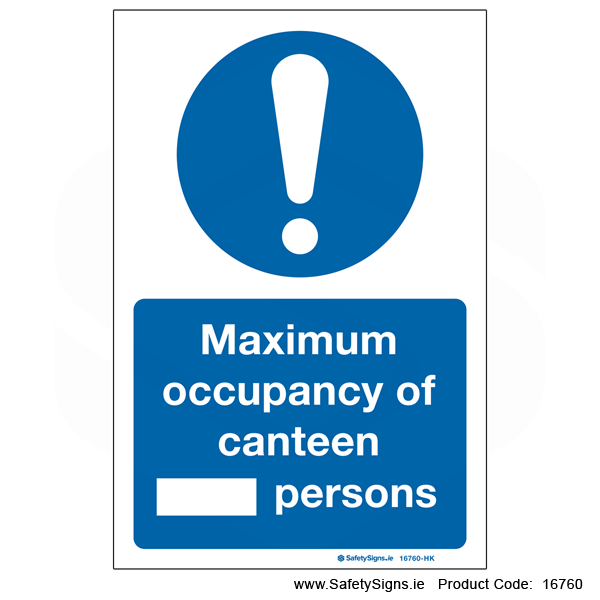 Canteen Occupancy Maximum - 16760