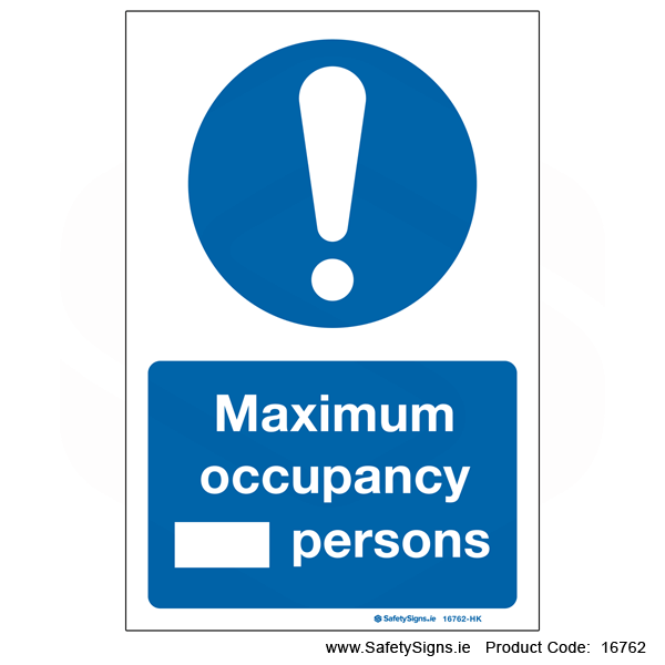 Maximum Occupancy - 16762