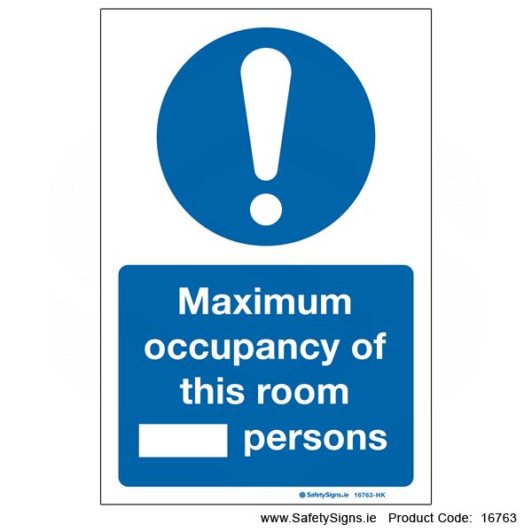 Maximum Occupancy of Room - 16763