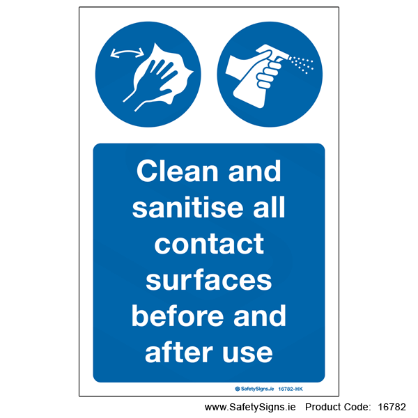 Clean Contact Surfaces - 16782
