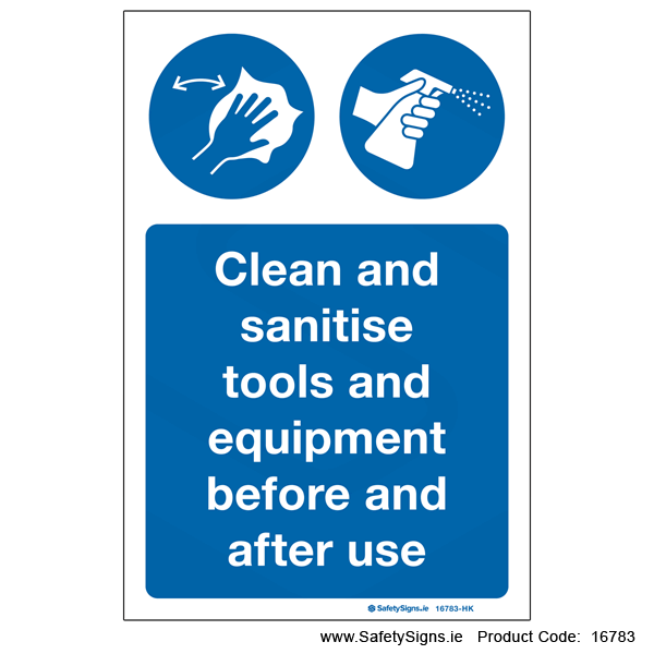 Clean Tools and Equipment - 16783