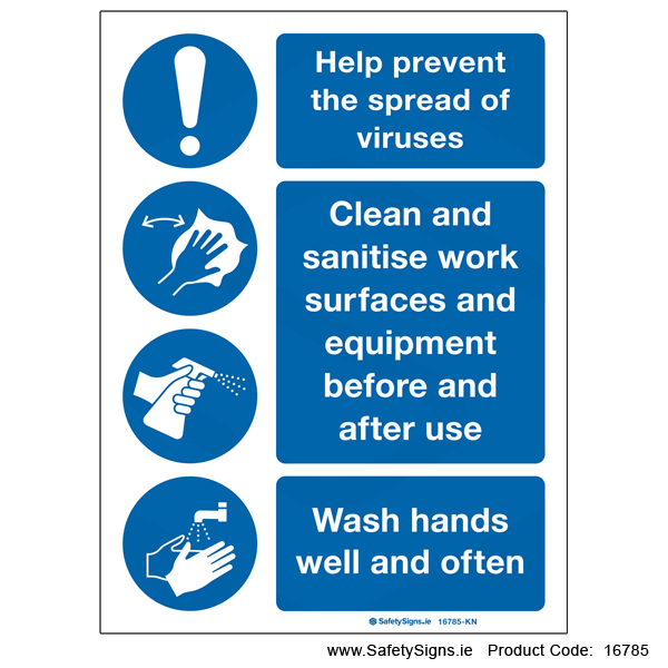 Prevent Spread of Viruses - 16785