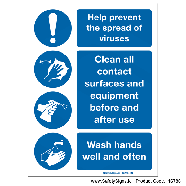 Prevent Spread of Viruses - 16786