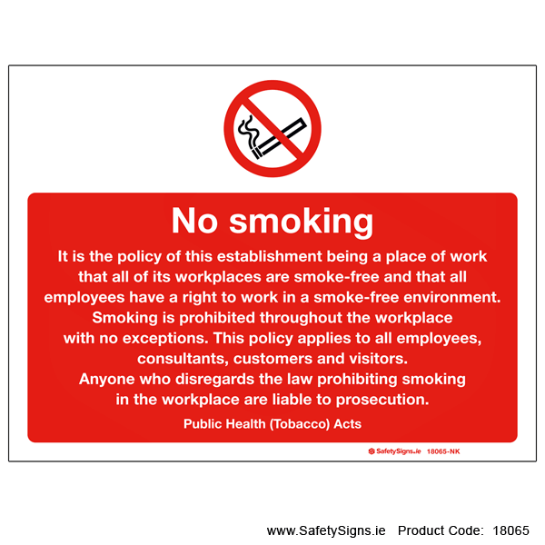 No Smoking - 18065