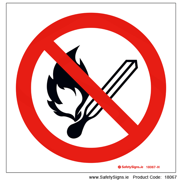 No Smoking or Naked Lights - 18067