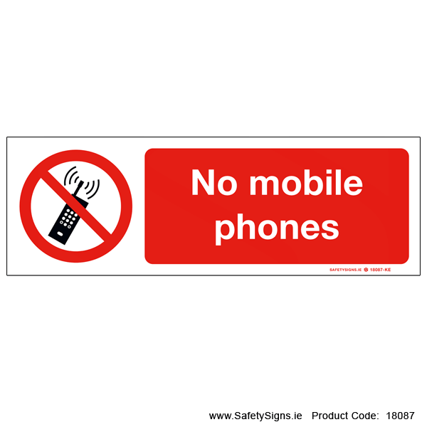 No Mobile Phones - 18087