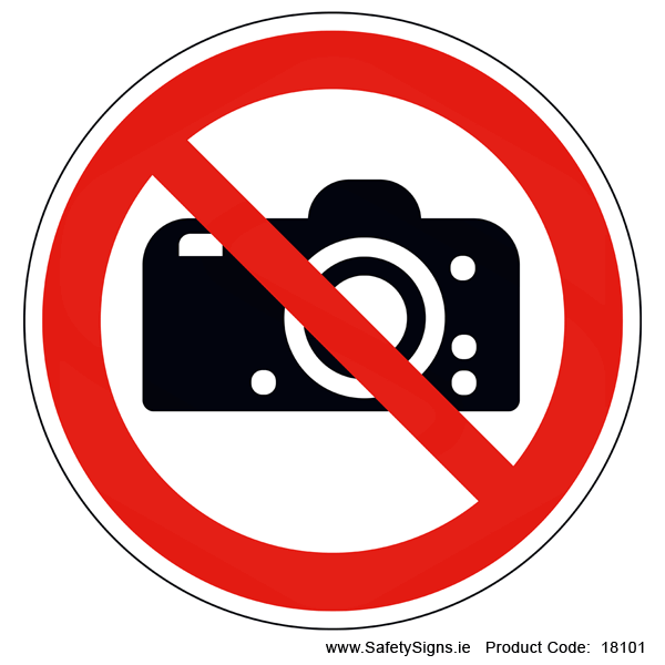 No Photography (Circular) - 18101
