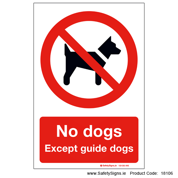 No Dogs - 18106