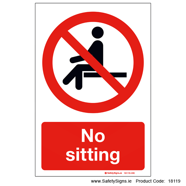 No Sitting - 18119