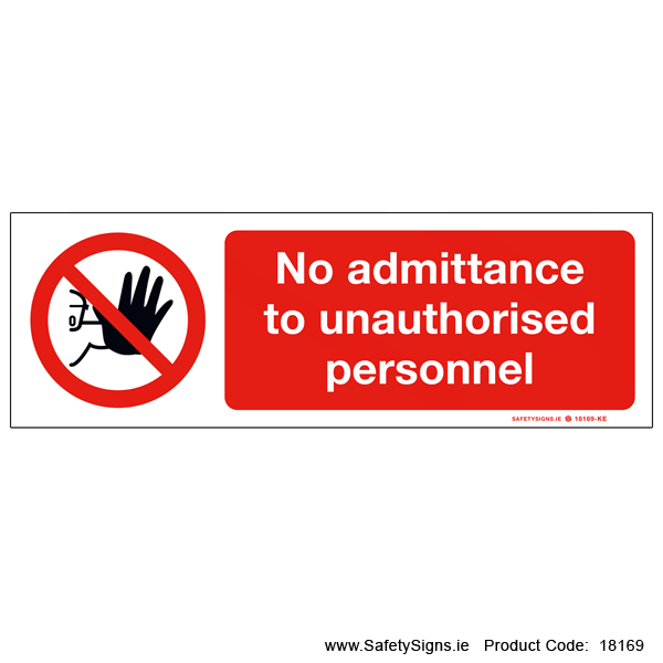No Admittance - 18169