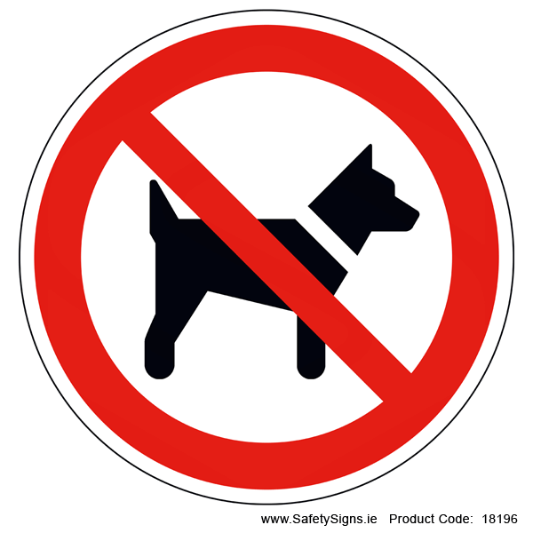 No Dogs (Circular) - 18196