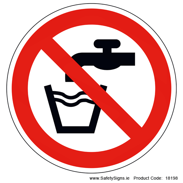 Not Drinking Water (Circular) - 18198