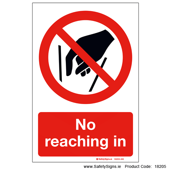 No Reaching In - 18205