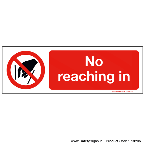 No Reaching In - 18206