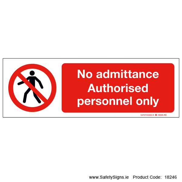 No Admittance - 18246