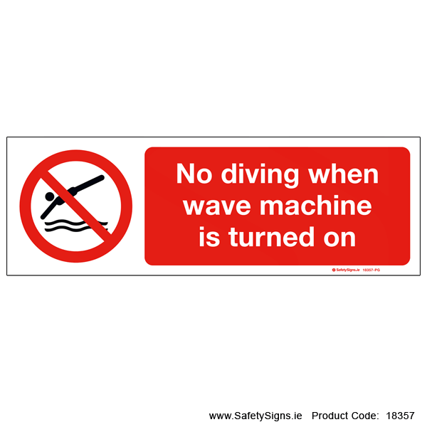 No Diving - 18357