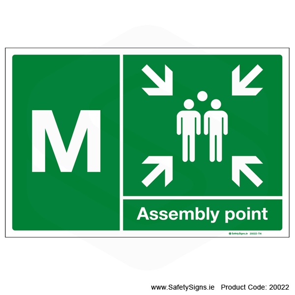 Fire Assembly Point SG302 - Letters K to O