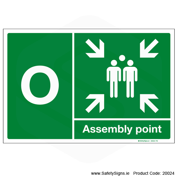 Fire Assembly Point SG302 - Letters K to O