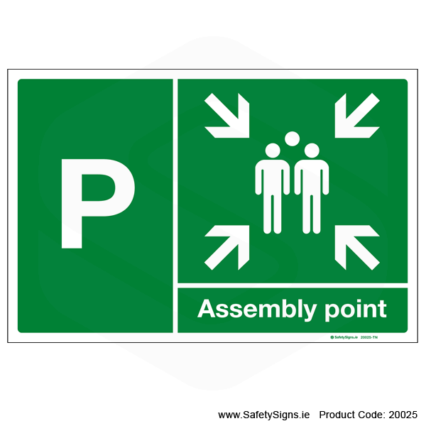 Fire Assembly Point SG302 - Letters P to T