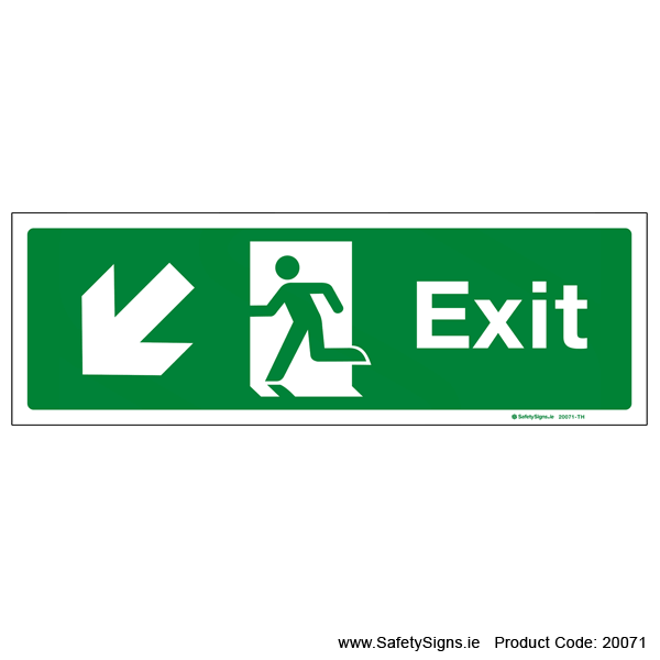 Exit SG103 Arrow Down Left - 20071