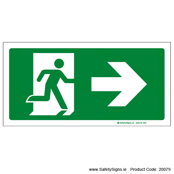 Emergency Exit SG106 Arrow Right - 20079