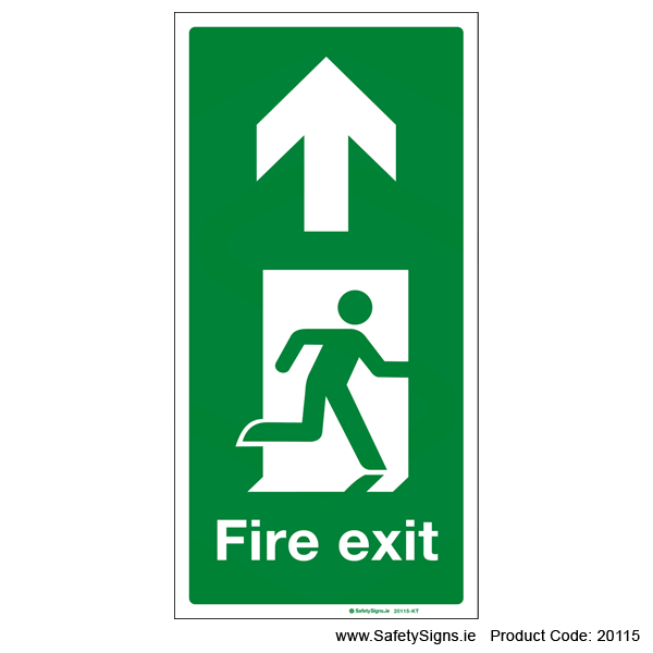 Fire Exit SG110 Arrow Up - 20115