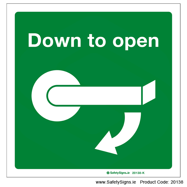 Turn Handle Down Left - 20138