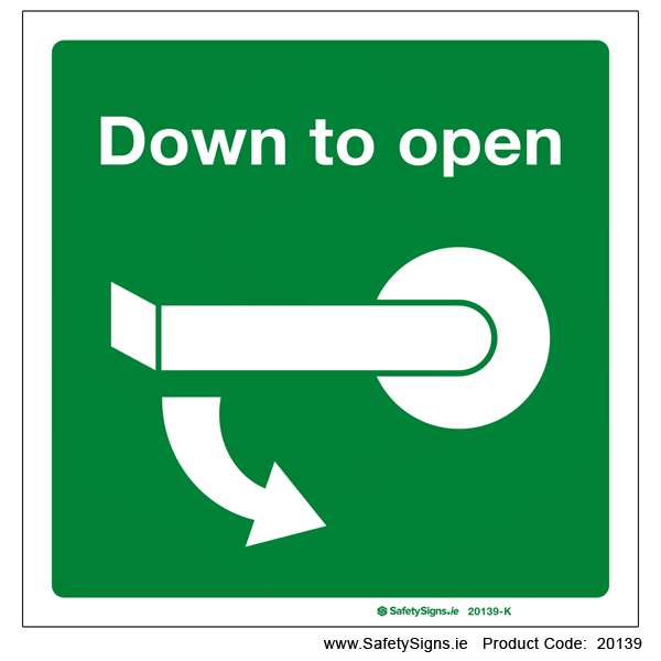Turn Handle Down Right - 20139