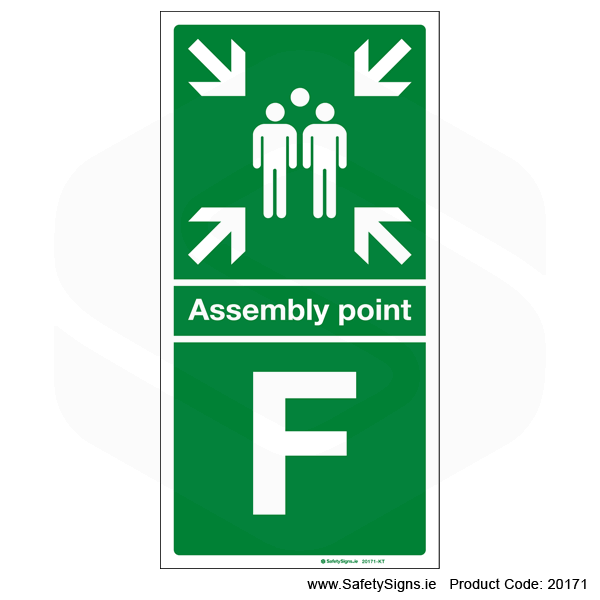 Fire Assembly Point SG304 - Letters F to J