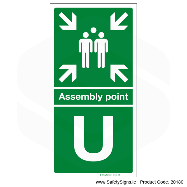 Fire Assembly Point SG304 - Letters U to Z