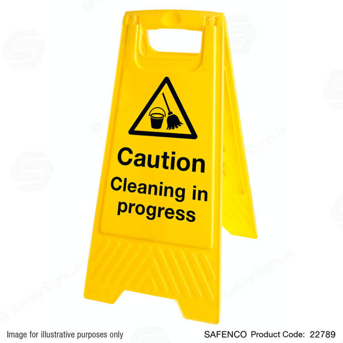 Cleaning in progress floor sign